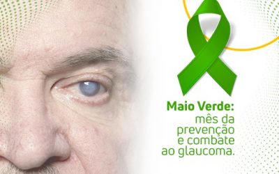 Maio Verde é o mês da prevenção e combate ao glaucoma. 👁️